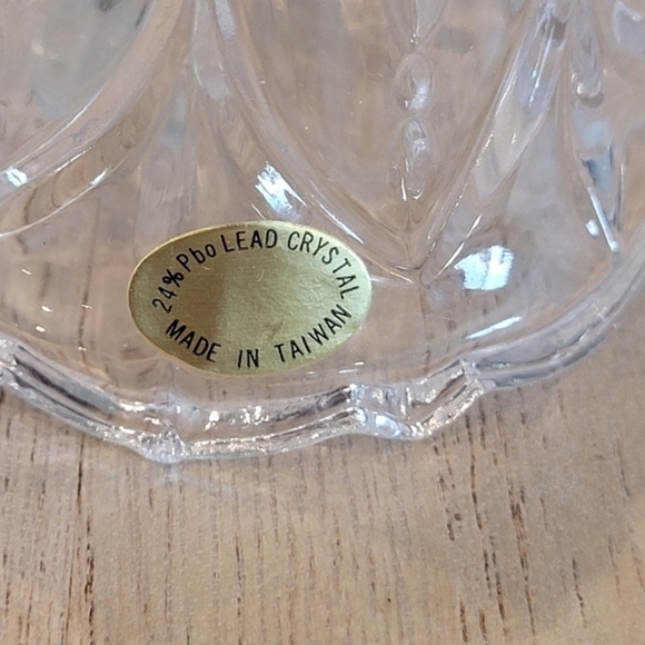 Vintage HomeTrends Rainbow Pattern Dinner‎ Bell 24% Lead Crystal - Picture 11 of 11